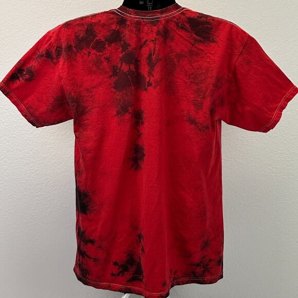 Green Day American Idiot T Shirt Punk Rock Band Cotton Tie Dye Red Tee L Large - Picture 2 of 6